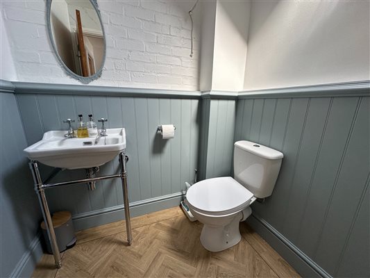Bathroom with shower cubicle